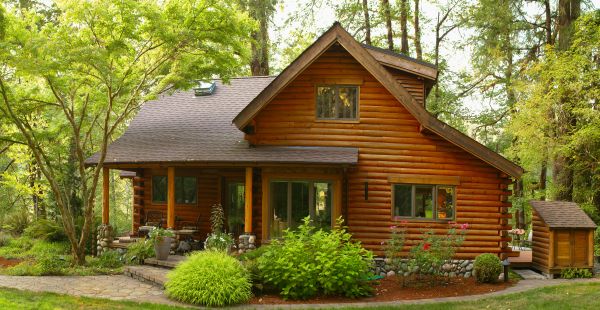 Log Home Exterior Cleaning in Breckenridge