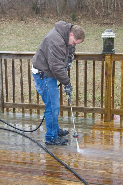 Balcony Power Washing in Breckenridge