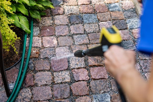Paver Sidewalk Cleaning in Breckenridge