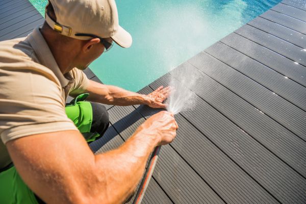 Pool Area Power Washing in Breckenridge